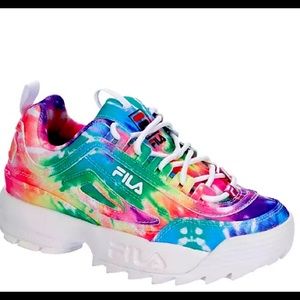 filas shoes tie dye